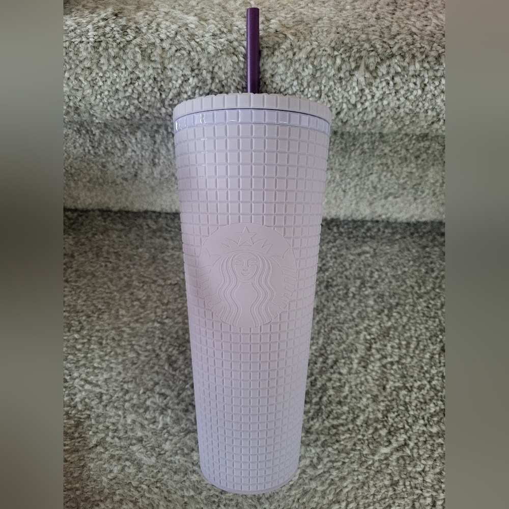 Starbucks Lavender Tumbler with Straw